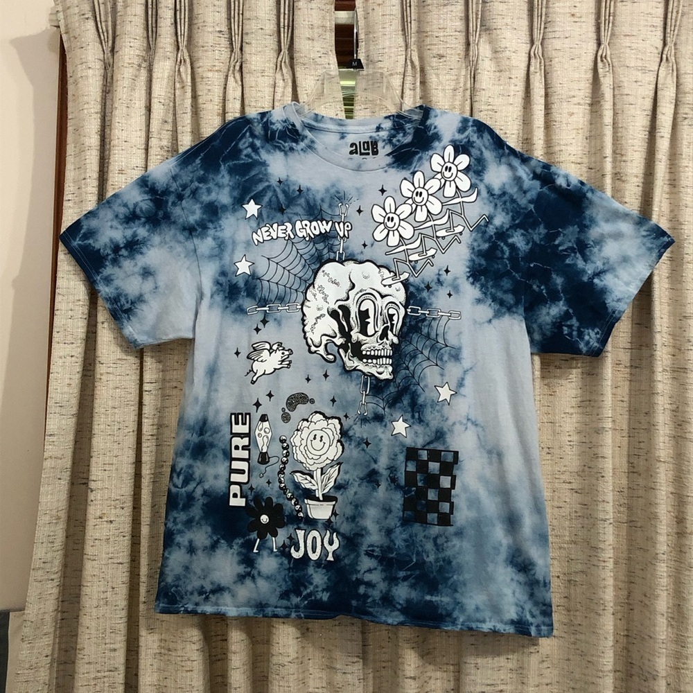 aLab "Never Grow Up" Tie Dye Tee